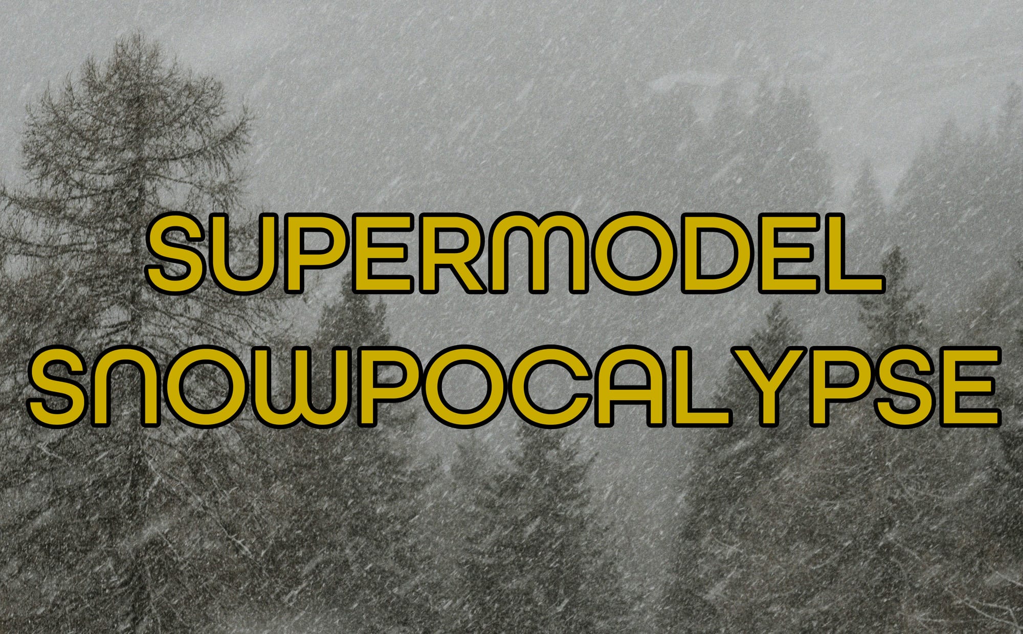 The Supermodel Snowpocalypse Was Insane