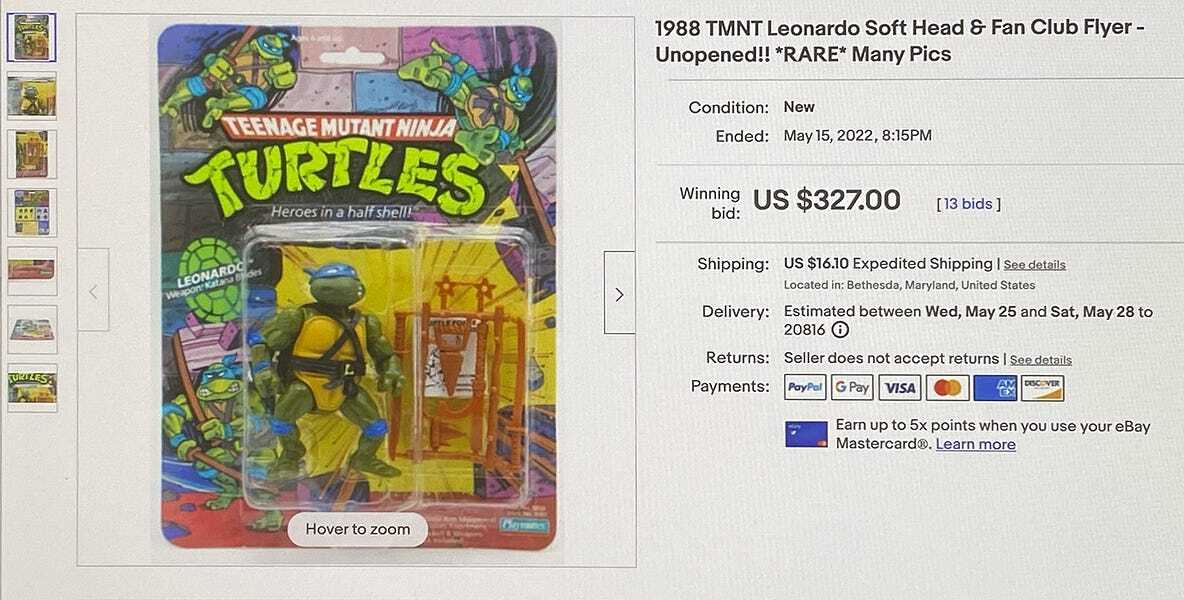 My Ninja Turtle Action Figure Windfall