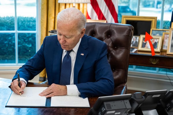 The Empty Picture Frame in the Oval Office