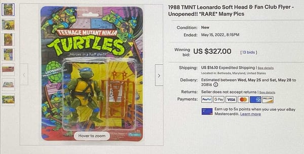 My Ninja Turtle Action Figure Windfall